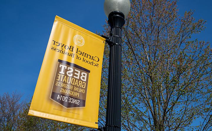 BW business pole banner